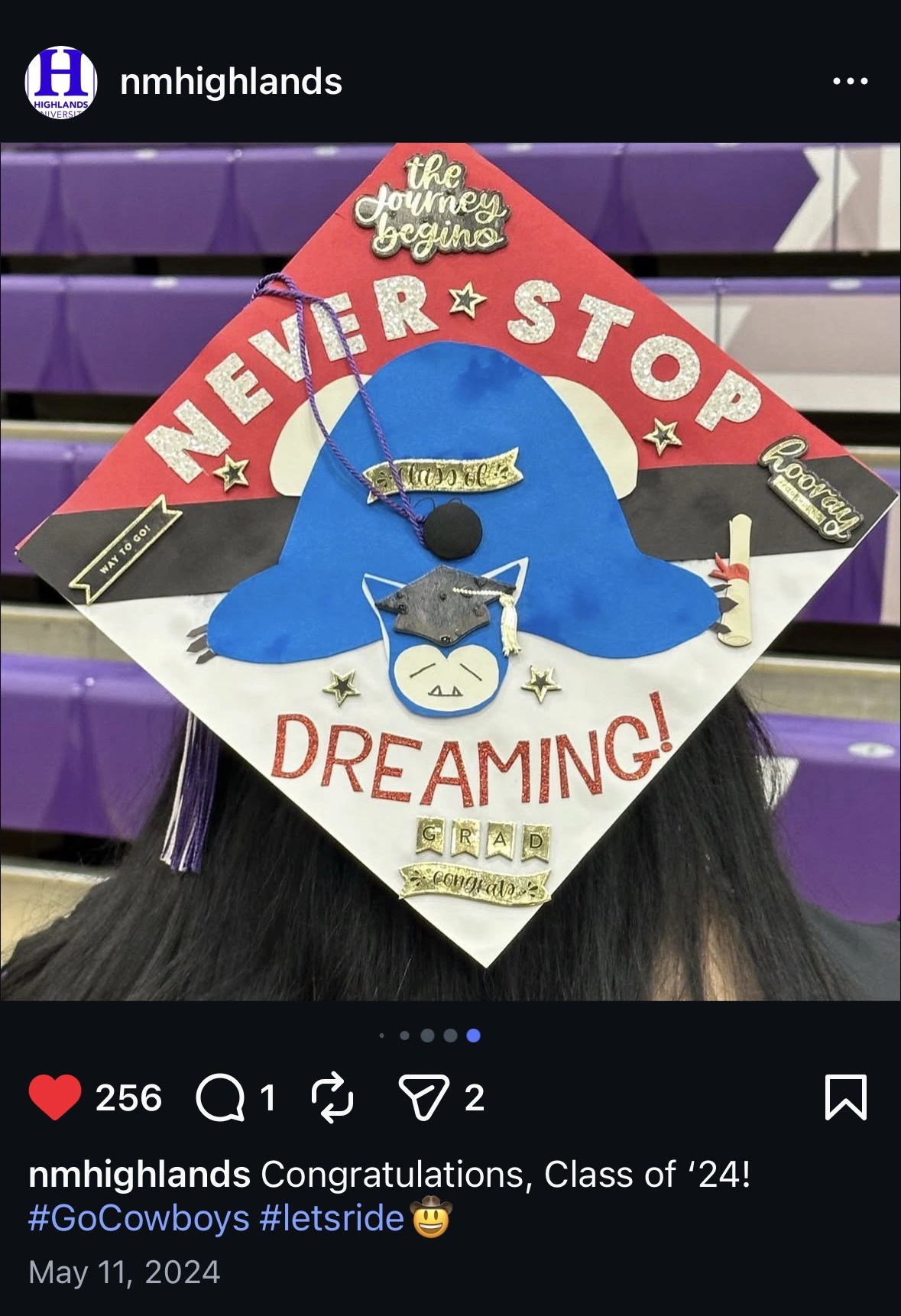Decorated graduation cap — Class of 2024